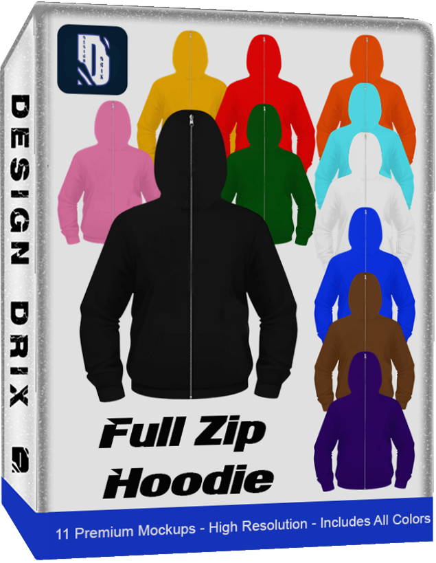 Full Zip Hoodie Mockups   Design Drix Png Transparent Background