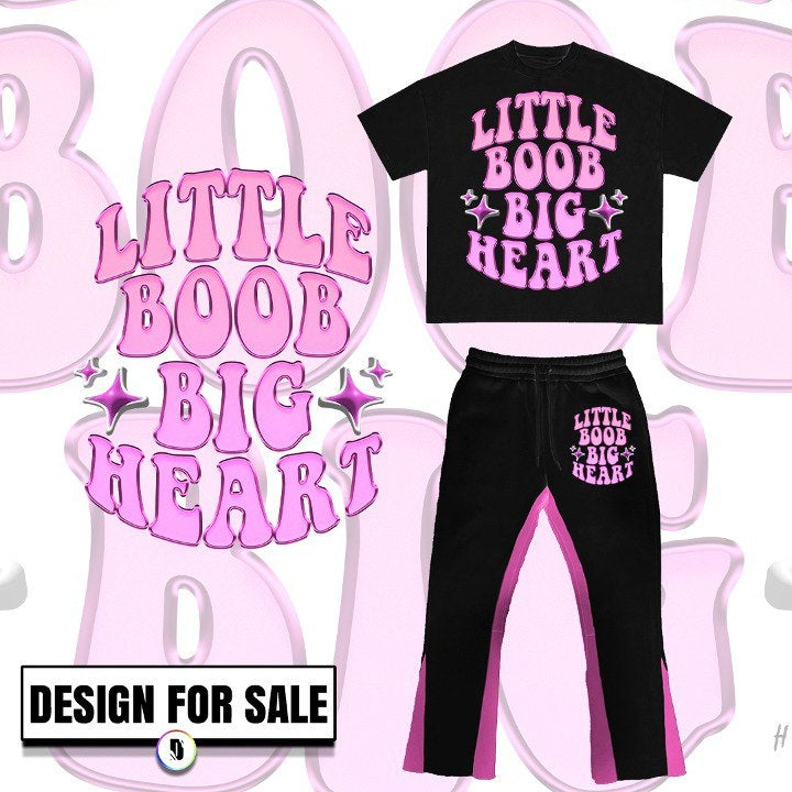 Little Boob Big Heart Pre-Made Design